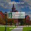 University of Vermont, USA, ISC Scholarship